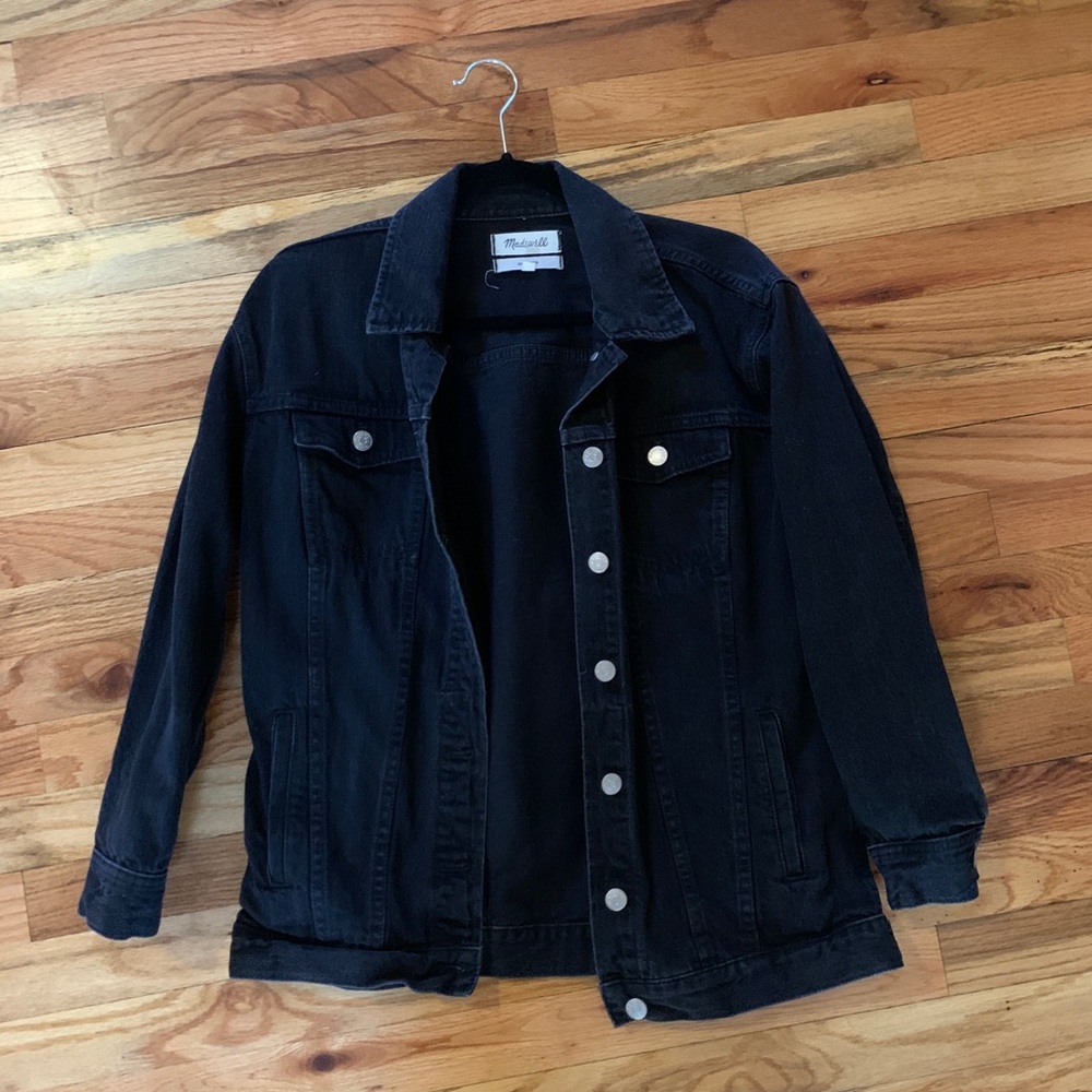 Madewell Denim Jacket in Black, Size Small - Picture 2 of 4
